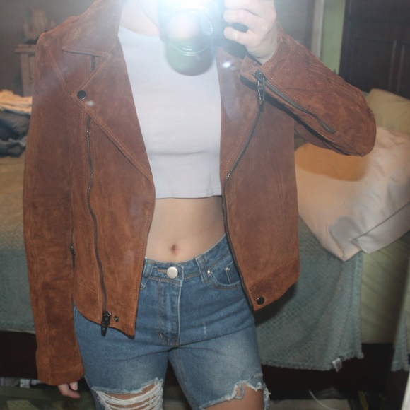 Blank NYC Jackets & Blazers - Blank NYC Suede Moto Jacket